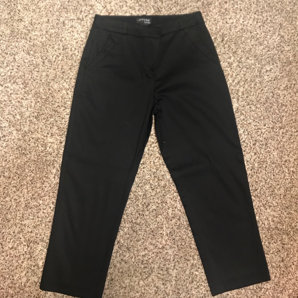 Black Business Casual Crop Pants
